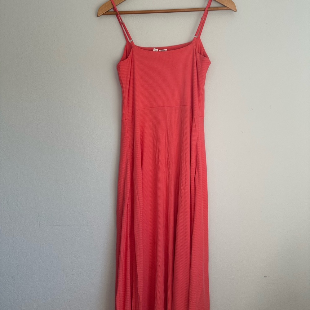 Gap Elegant Coral Maxi Dress